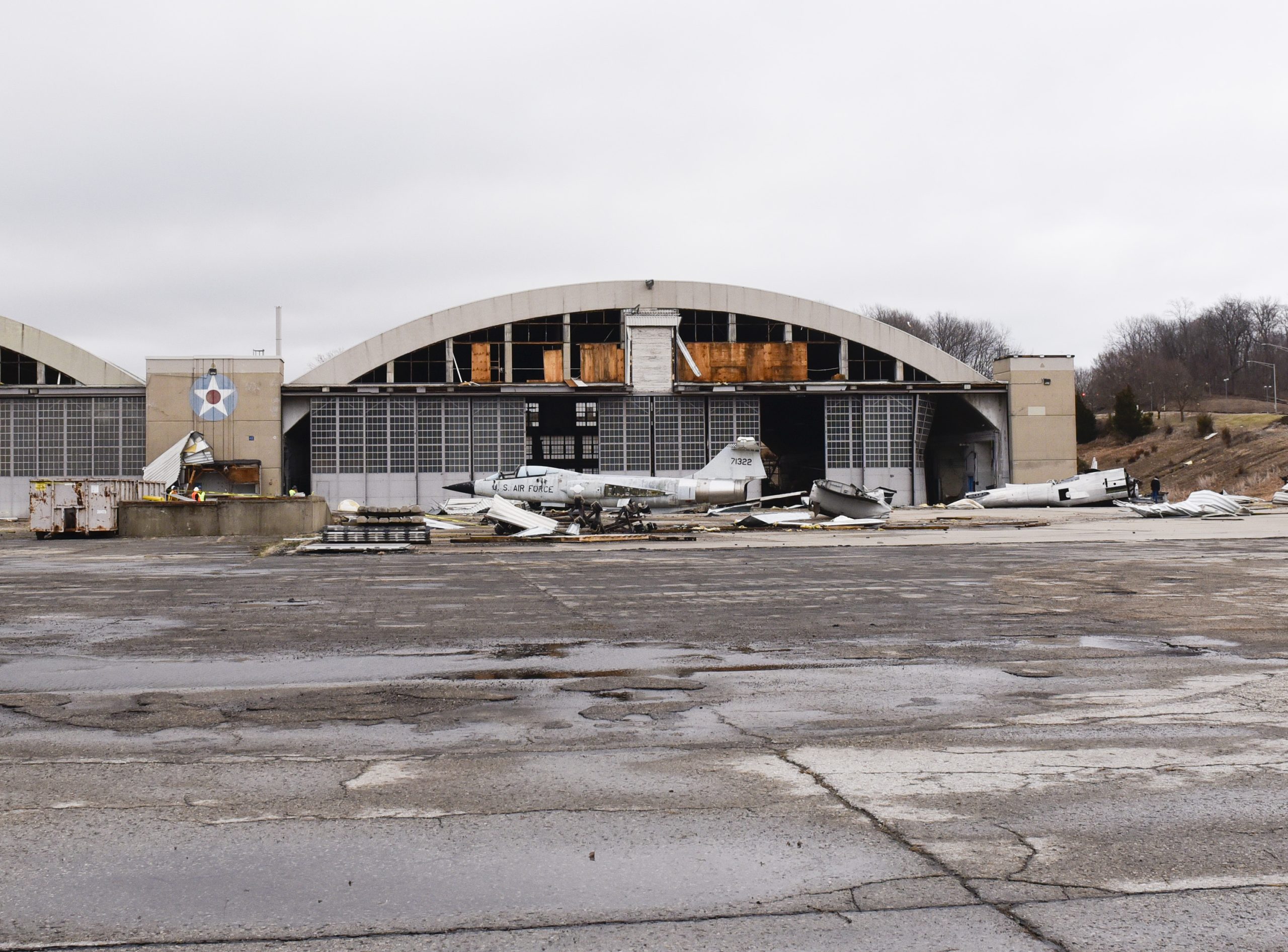 Wright-Patterson Air Force Base has suffered damage to their Plane Restoration Hanger