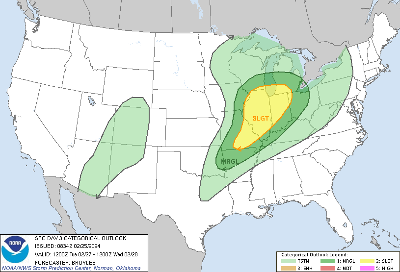 Severe Storms Rolling Through The Midwest Tuesday into Wednesday